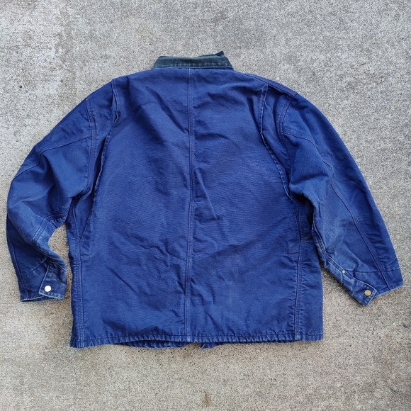 Carhartt Vintage J97 Detroit Jacket Chore Coat Navy Blue Men's Size 5XL - Picture 14 of 14